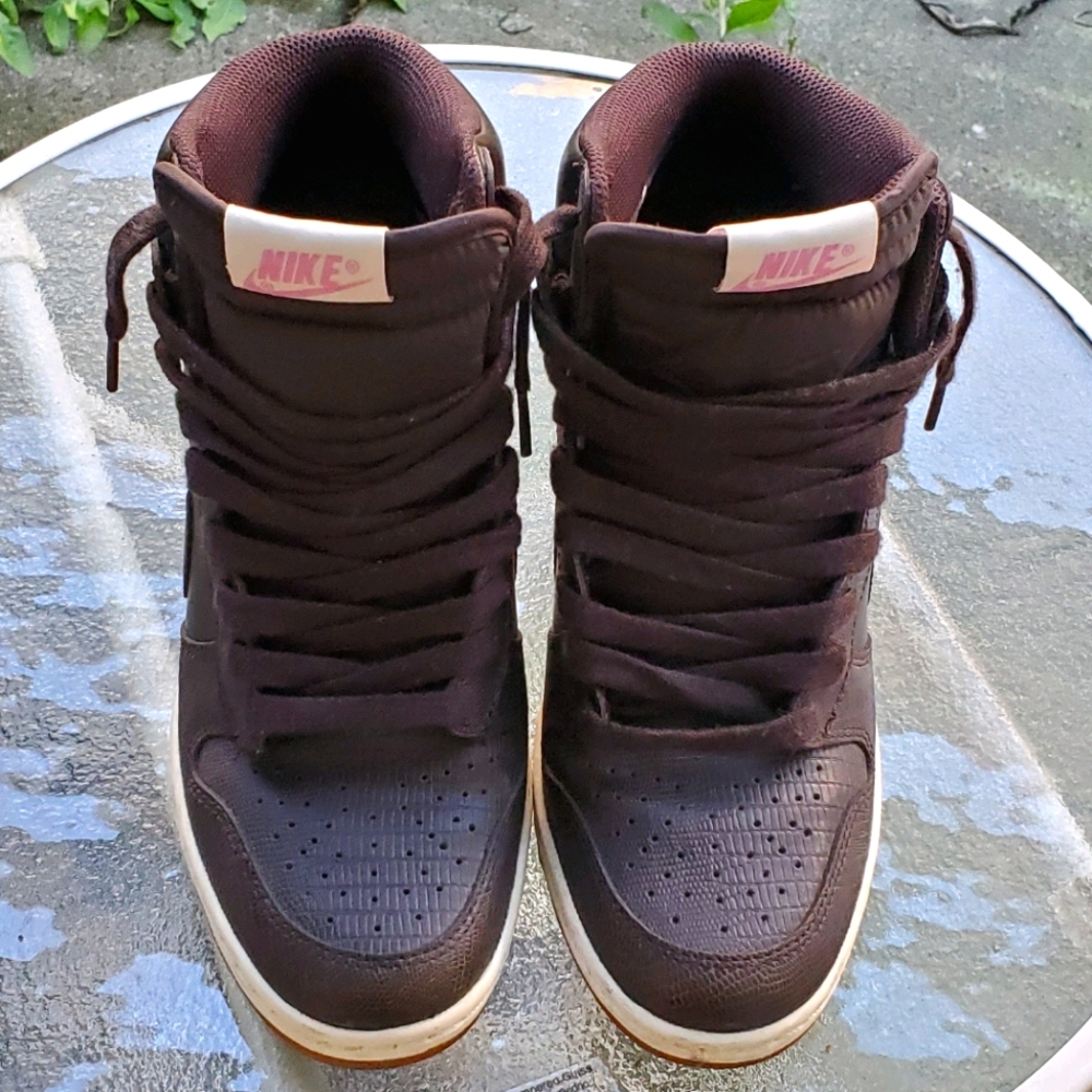 Women's Nike Dunk Skyhigh Wedge Sneakers.